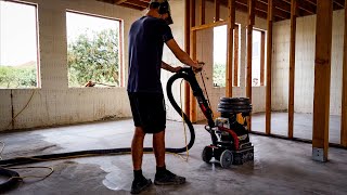 Grinding amp Polishing Our Concrete Floor [upl. by Rihat446]