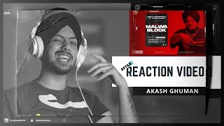 Reaction on Malwa Block Official Video  Sidhu Moose Wala [upl. by Akirdna]