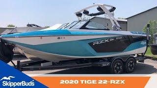 2020 Tige 22RZX Tow Boat Tour SkipperBuds [upl. by Acnaiv99]