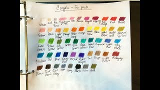 Yet More Crayola Colored Pencil Swatches 50 pack [upl. by Quinn591]