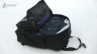 Aerolite 40x20x25cm Ryanair Max CarryOn Aerolites EcoFriendly Backpack Fits Ryanair Perfectly [upl. by Hsiwhem433]