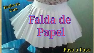 Cómo Hacer una falda de Papel [upl. by Rebecka]