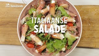 Italiaanse salade met mozzarella en parmaham [upl. by Dagney446]