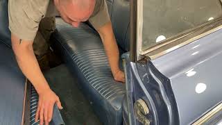 How to install install the rear lower seat in a 64 Chevy impala convertible [upl. by Rome]