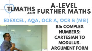 ALevel Further Maths B504 Complex Numbers Cartesian to ModulusArgument Form [upl. by Bigelow]