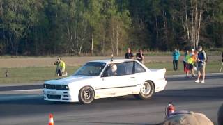 Ivars BMW E30 Turbo 1000whp Vs Nissan S13BMW S38  VSC Streetrace 2011 Joberg [upl. by Yliak695]