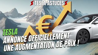 Tesla officiel  augmentation de prix en juillet 2024 [upl. by Ceporah920]