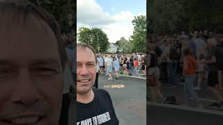 BRUCE SPRINGSTEEN Longest Concert Queue  Oslo Norway Live Concert at Voldsløkka 50000 2023 shorts [upl. by Pliske]