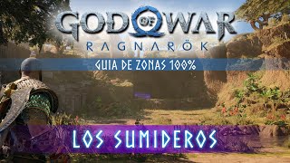 God of War Ragnarok Guia de Zonas 100  Los sumideros Localización coleccionables [upl. by Elyrad]