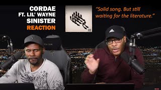 Cordae ft Lil Wayne  Sinister REACTION [upl. by Chabot87]