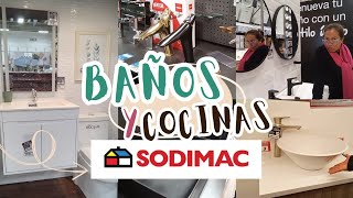 BAÑOS y COCINAS MODERNOS en SODIMAC parte1 decoracion baños diseño [upl. by Yenahc]