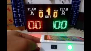 Scoreboard Digital Badminton  Papan skor Tenis meja  Score Board [upl. by Irtimed]