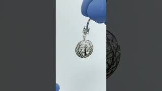 Piercing Nombril  Pendentif Filigrane Arbre de Vie avec 2 Cristaux [upl. by Dixil]