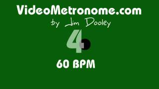 60 BPM Human Voice Metronome by Jim Dooley [upl. by Shedd]