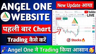 Angel One Biggest Update for Trading  First Stock Trade on Tradingview Chart Live demo  Angel One [upl. by Enairda]