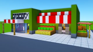 Minecraft Tutorial How To Make A Grocery Store quot2023 City Tutorialquot [upl. by Evangelia]