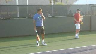 Federer practice hit Indian Wells Tennis Garden BNP Paribas March 17 2009 [upl. by Acassej]