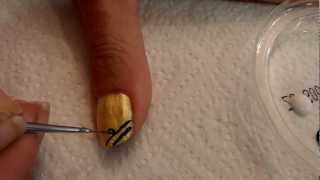 Tutorial uñas decoradas Nail art Nº44 Cinco tutoriales fáciles en unoMP4 [upl. by Alywt]