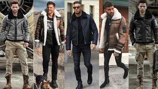 Mens shearling jackets ✓✓ [upl. by Eramat787]