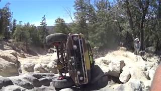 Rollover on Dishpan Springs 3N34 in Big Bear Ca at Forest Fest 2017 [upl. by Sirob48]