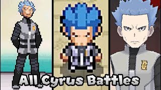 Pokémon Games  Every Leader Cyrus Battles 2006  2016 [upl. by Aseram]