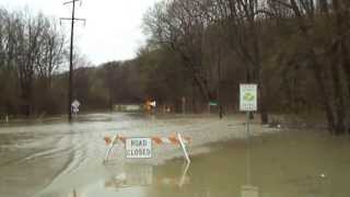 kickapoo creek flood Bartonville Peoria il [upl. by Biron17]