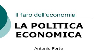 Lezione Politica economica fiscale monetaria e dei redditi [upl. by Ylaek]