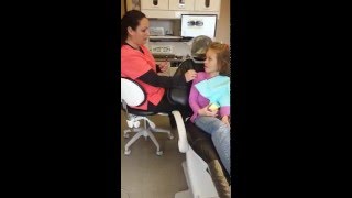 8yrold getting first fillings at dentist [upl. by Clein]