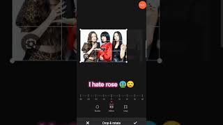 i hate rose 🤮😒 blackpink short viral trending [upl. by Anitsud402]