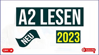 Start Deutsch 2  Telc A2 LESEN Prüfung 2023  A2 Lesen Neu🔥MIT LÖSUNGEN  Leseverstehen A2 [upl. by Arathorn]