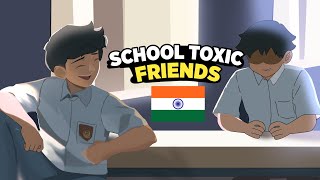 My School Life Friends  Class Bully  hindi storytime animation [upl. by Anawahs]