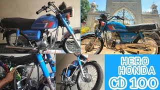 FULL RESTORATION OF HERO HONDA CD 100 [upl. by Comfort]