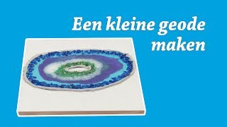 Geode maken met Epoxy Resin DIY  GemStone effect  Zo maak je het zelf [upl. by Bjork]