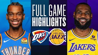 THUNDER at LAKERS  FULL GAME HIGHLIGHTS  January 15 2024 [upl. by Yajnas]