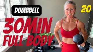 Sweaty 💦 FULL BODY fat burning dumbbell workout [upl. by Enoyrt]