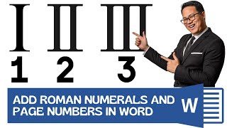 How to Insert Roman Numerals and Page Numbers in Word [upl. by Thelma54]