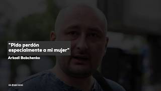 El periodista ruso Arkadi Babchenko está vivo [upl. by Annaynek]