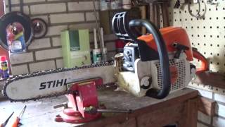 KETTINGZAAG SLIJPEN STIHL MS 310 [upl. by Azne]