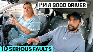 A Terrifying Driving Test  10 Serious Faults [upl. by Einiar]