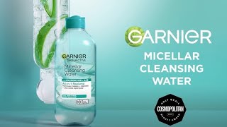 Garnier skin active micellar water  Garnier micellar skin cleaning water  makeup remover [upl. by Yelnoc105]