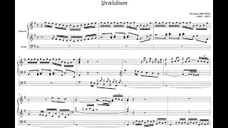 Nicolaus Bruhns  Prelude and Fugue in G Major w score [upl. by Eneleh445]