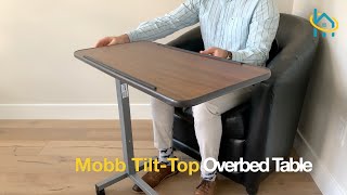 Mobb TiltTop Overbed Table Assembly amp Demonstration [upl. by Nnyledam]