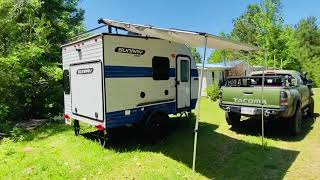 Setting Up a Little SUNRAY 129’s AWNING  Features of SUNRAY 129 Sport [upl. by Veal]