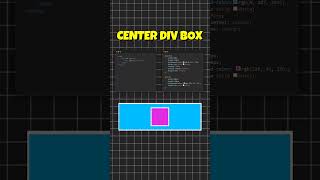 Center Div Box in CSS css css3 viral tech shorts [upl. by Brietta]