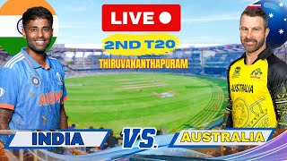 Live India vs Australia 2nd T20 Match  Live Cricket score and commentary  IND vs AUS Live Score [upl. by Oren493]