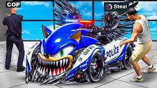 Stealing 10000000 POLICE CAR In GTA 5 [upl. by Ellekram]