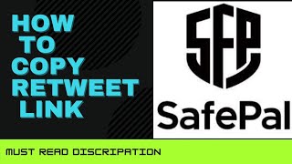 How to Copy Retweet Link twitter  Safepal Task  Copy Url from Twitter cellula life task [upl. by Kassandra]