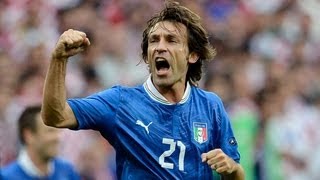 Andrea Pirlo free kick not enough as Italy draw with Croatia [upl. by Frans]