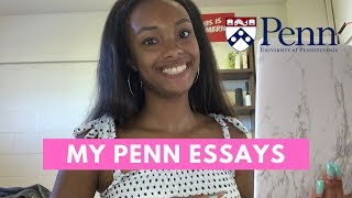 READING THE ESSAYS THAT GOT ME INTO UPENN WHARTON [upl. by Aig409]