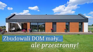 Monika i Przemek zbudowali parterowy DOM MARZEŃ  mały ale przestronny Wnętrza domu ZASKAKUJĄ [upl. by Stodder]